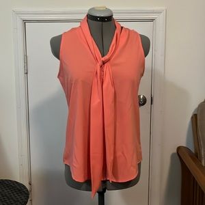 Coral tie front top